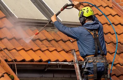 Démoussage et hydrofuge de toiture à Pys